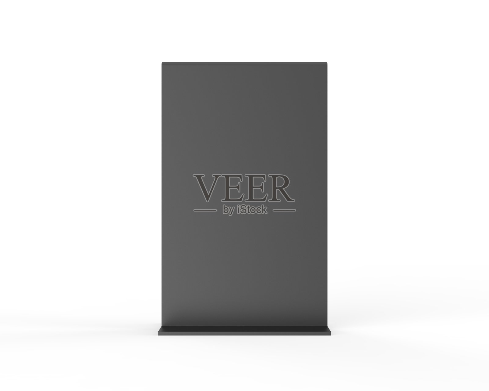 塑料和亚克力桌说话,促销直立菜单桌帐篷标志架,桌子菜单卡显示架画框的模拟和模板设计。3 d渲染插图。照片摄影图片