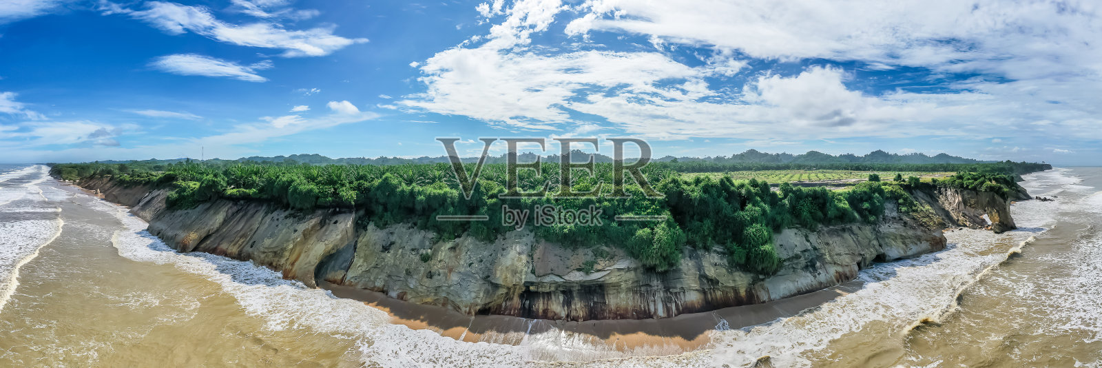 马来西亚什锦海滩鸟瞰图照片摄影图片