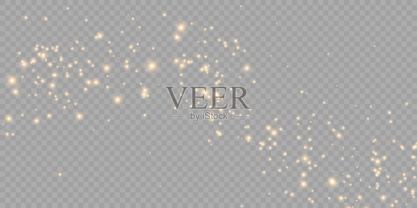 矢量金光闪闪的流星。星尘。宇宙波闪闪发光。插画图片素材