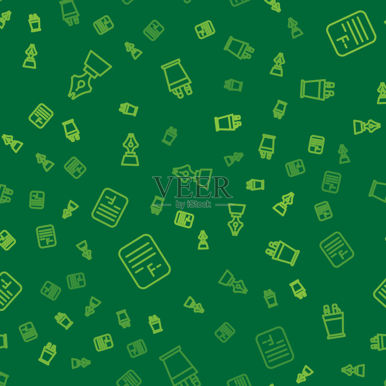 用钢笔笔尖套行考卷图标素材