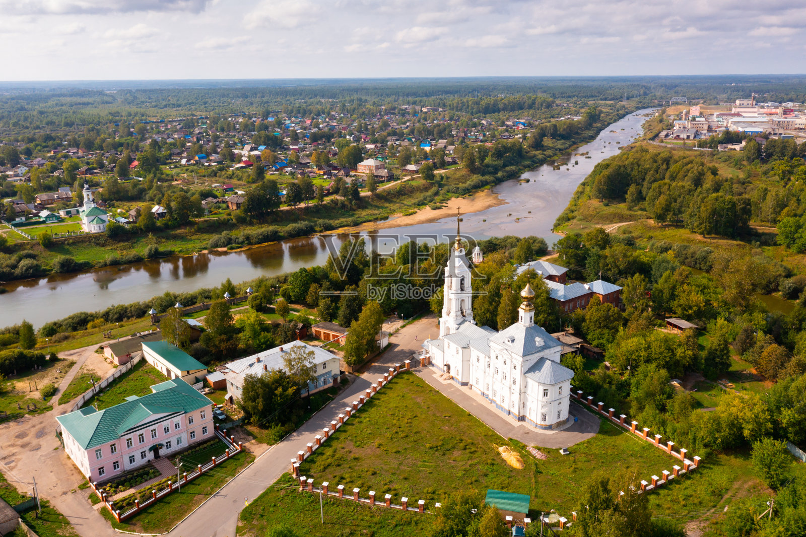 鸟瞰购买,科斯特罗马州,俄罗斯照片摄影图片