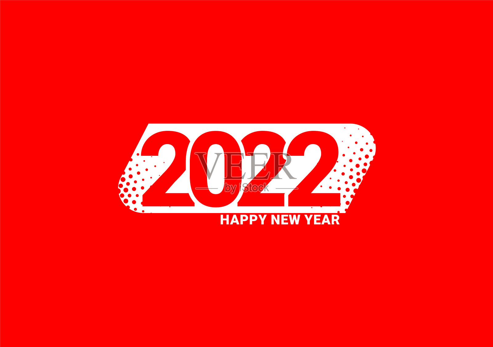 2022年新年快乐logo创意设计模板插画图片素材