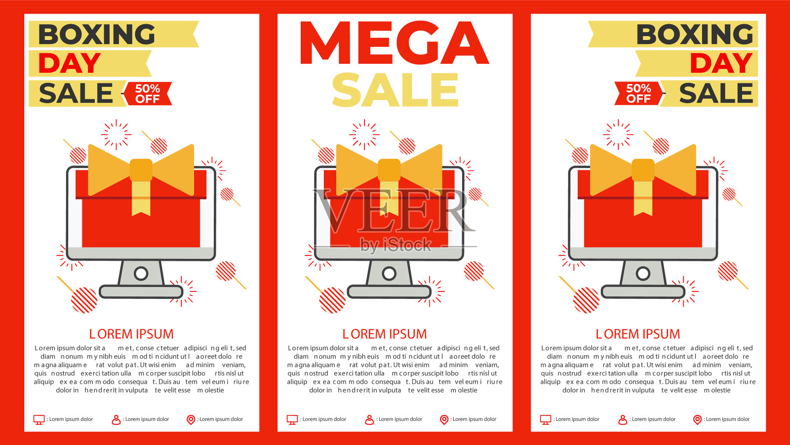 节礼日社交媒体故事收集插画图片素材