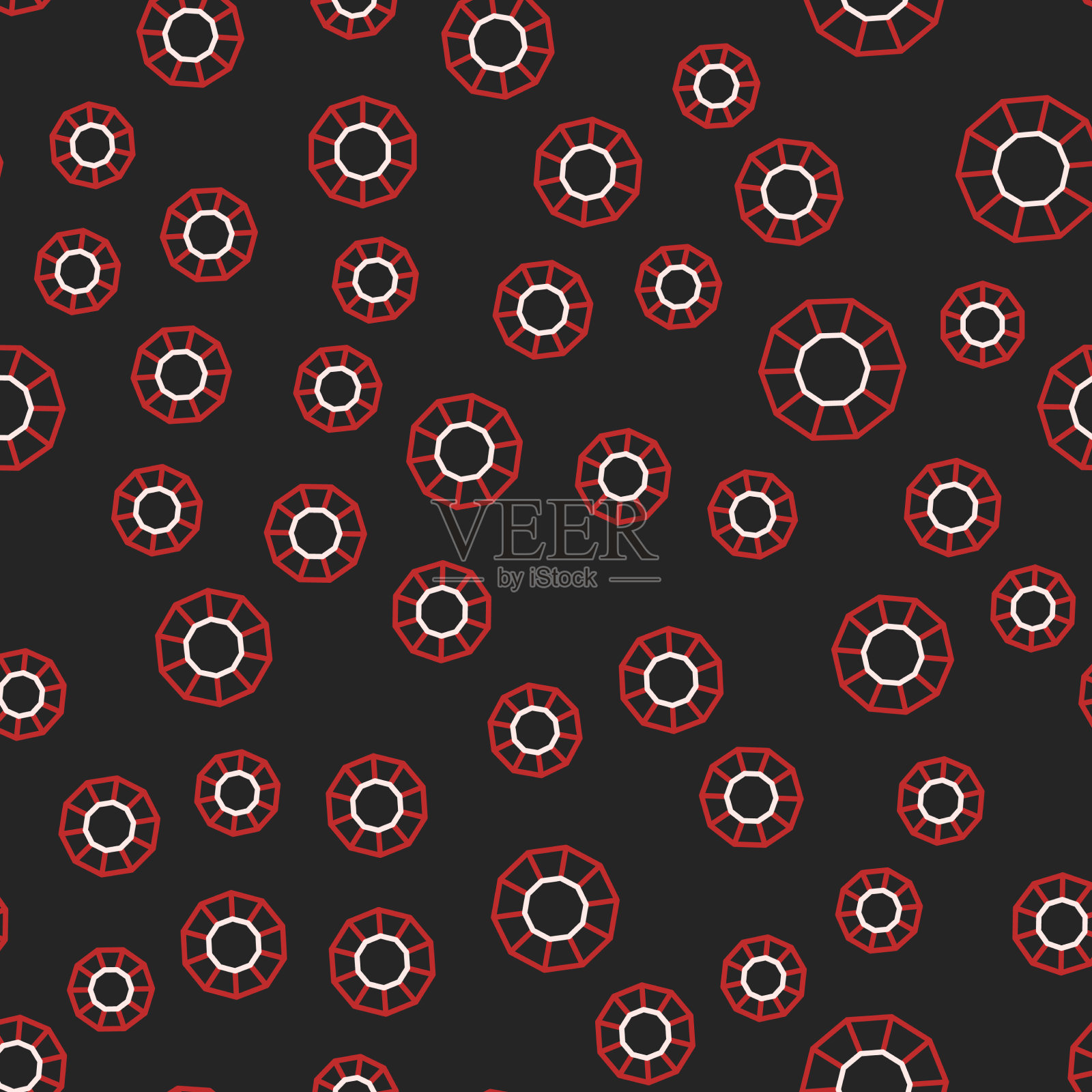 线条菱形图标隔离无缝图案上插画图片素材