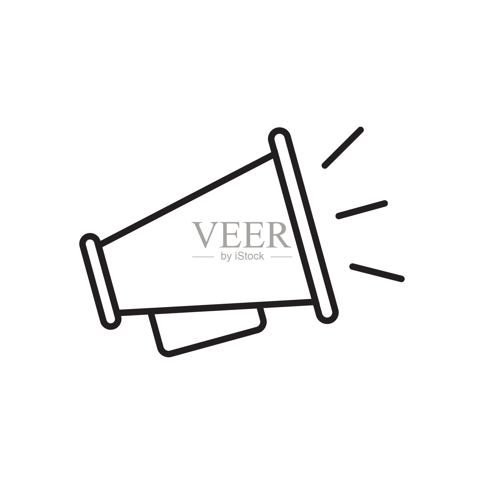 扩音器图标矢量设计插图插画图片素材