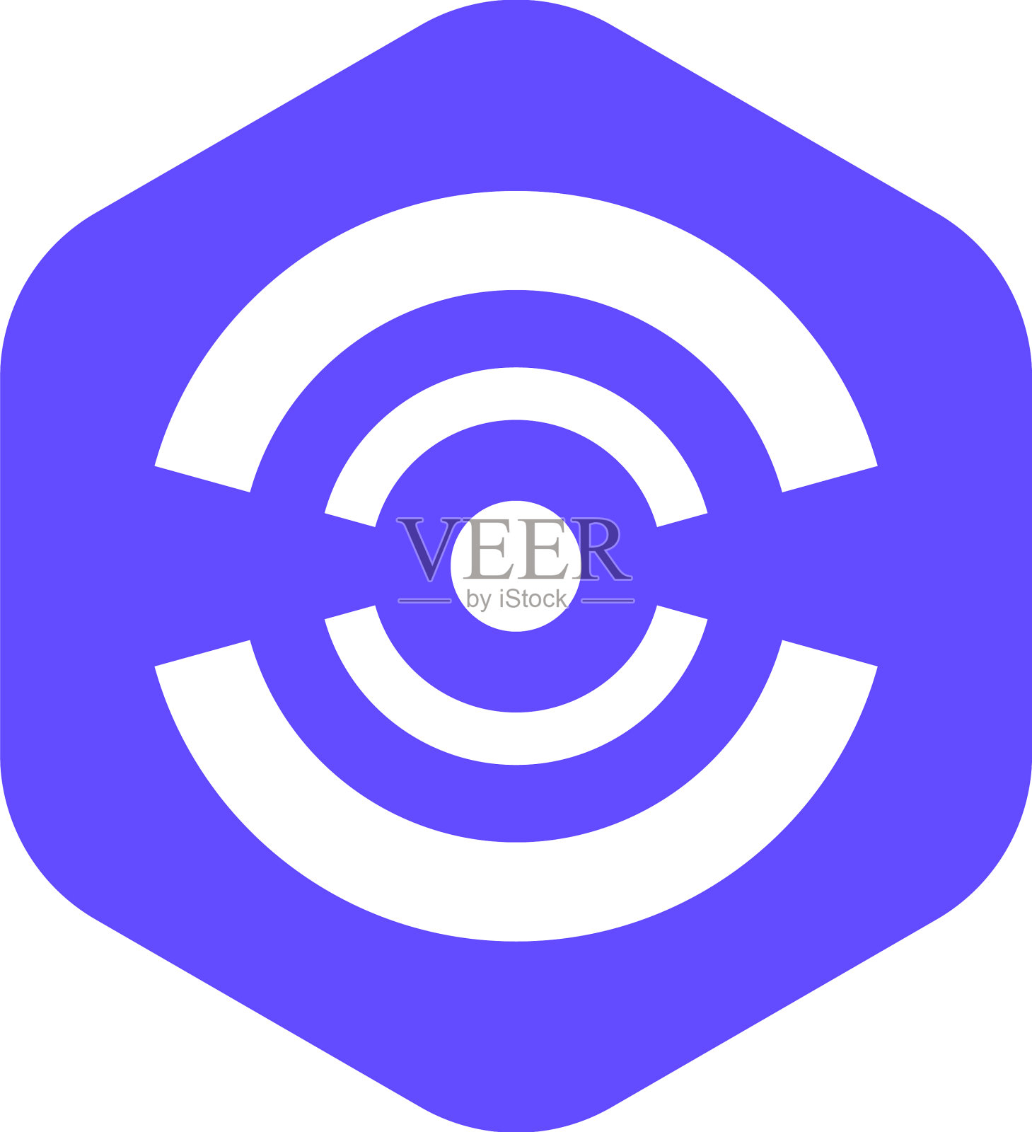 抽象几何图标与十字线似的图标素材