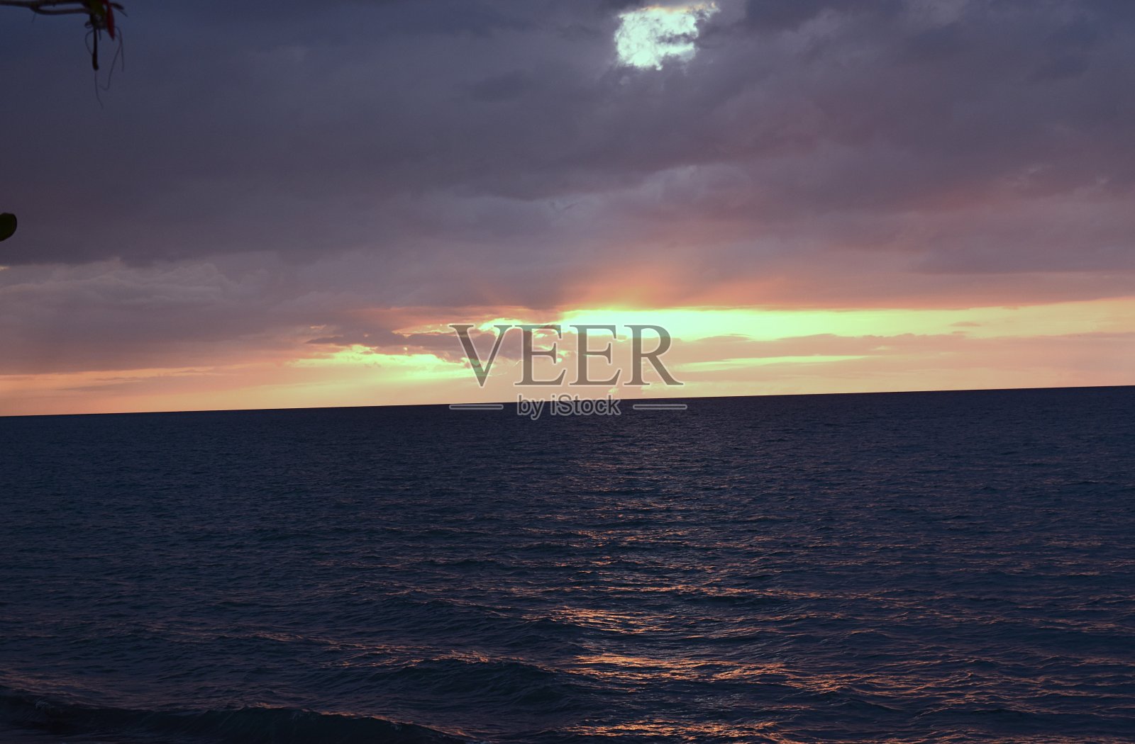 博林卡诺日落照片摄影图片