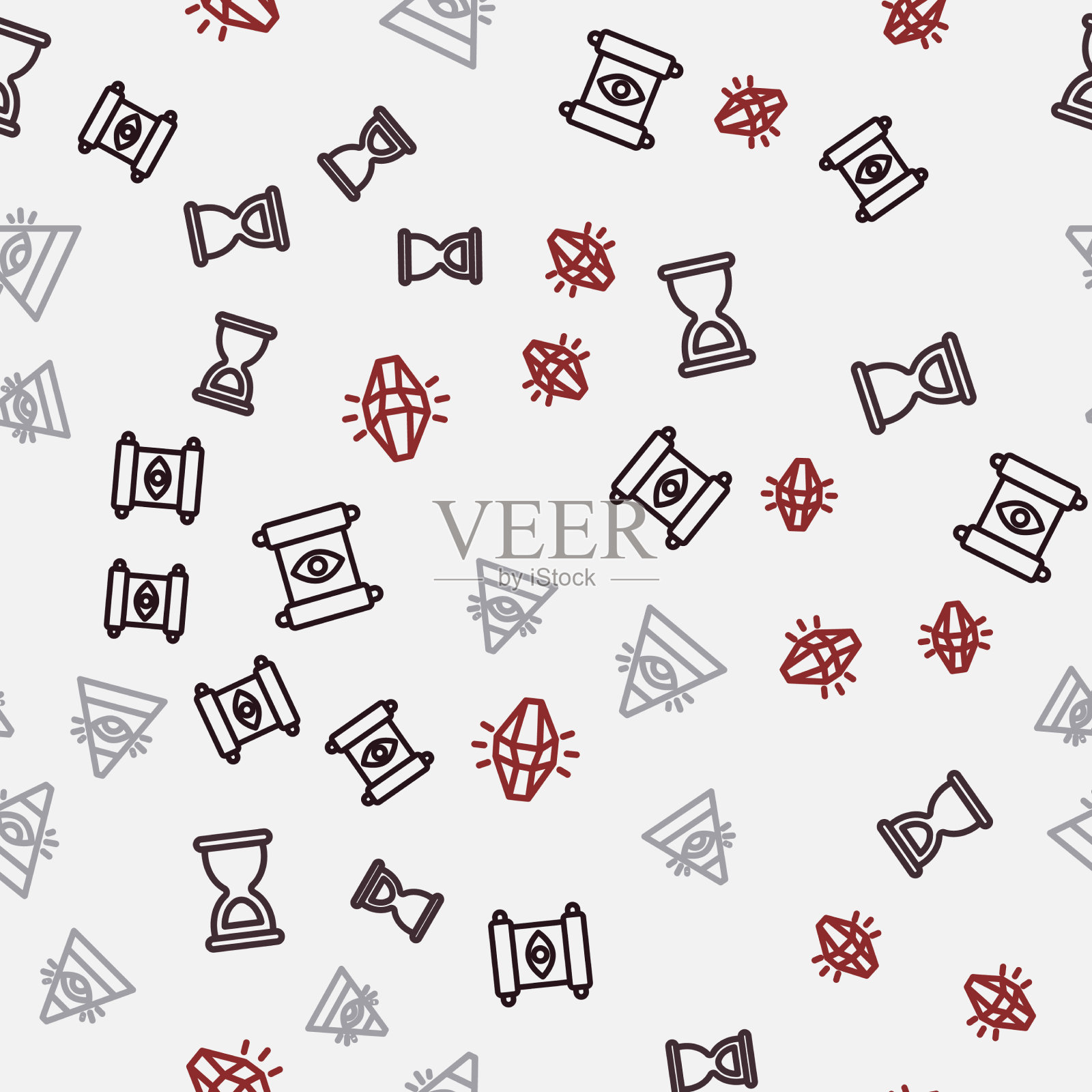 集线魔法卷轴老沙漏全知图标素材