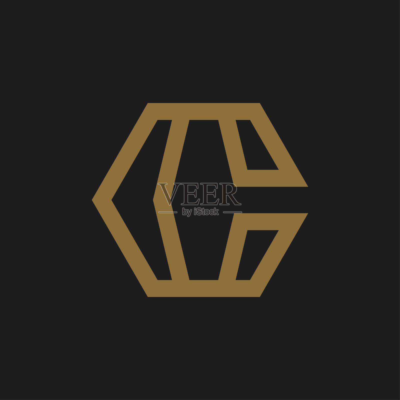 字母C的象征插画图片素材