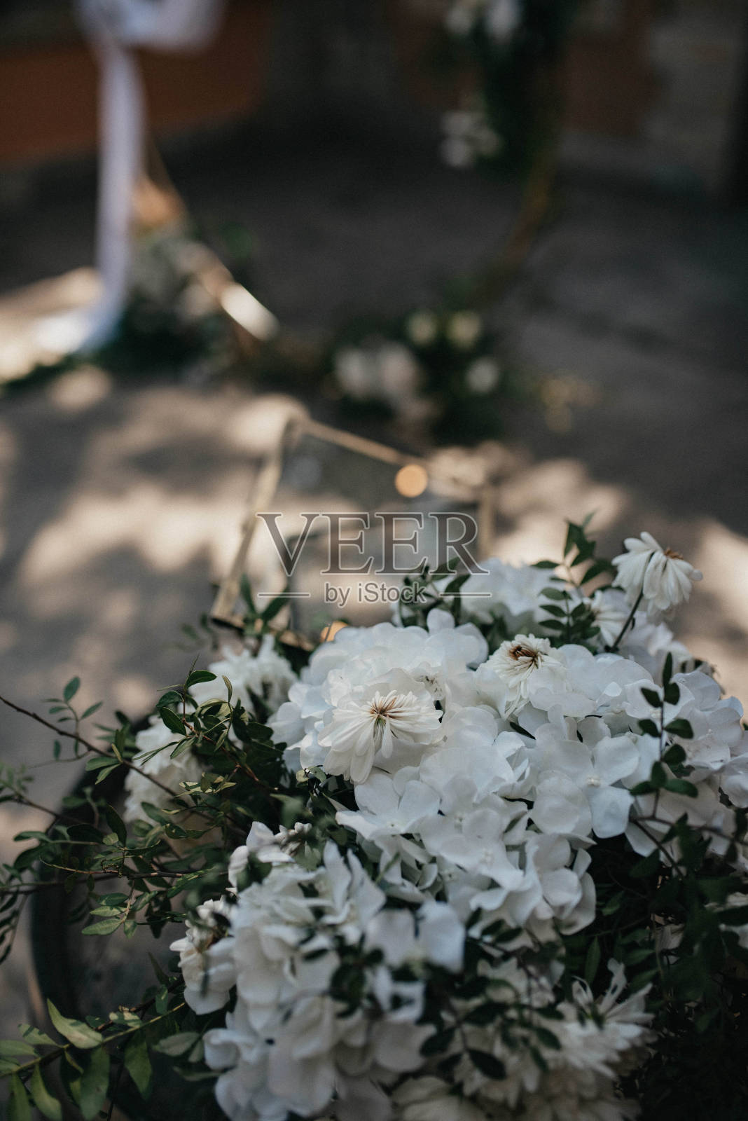 波希米亚风格的新婚宴席。照片摄影图片