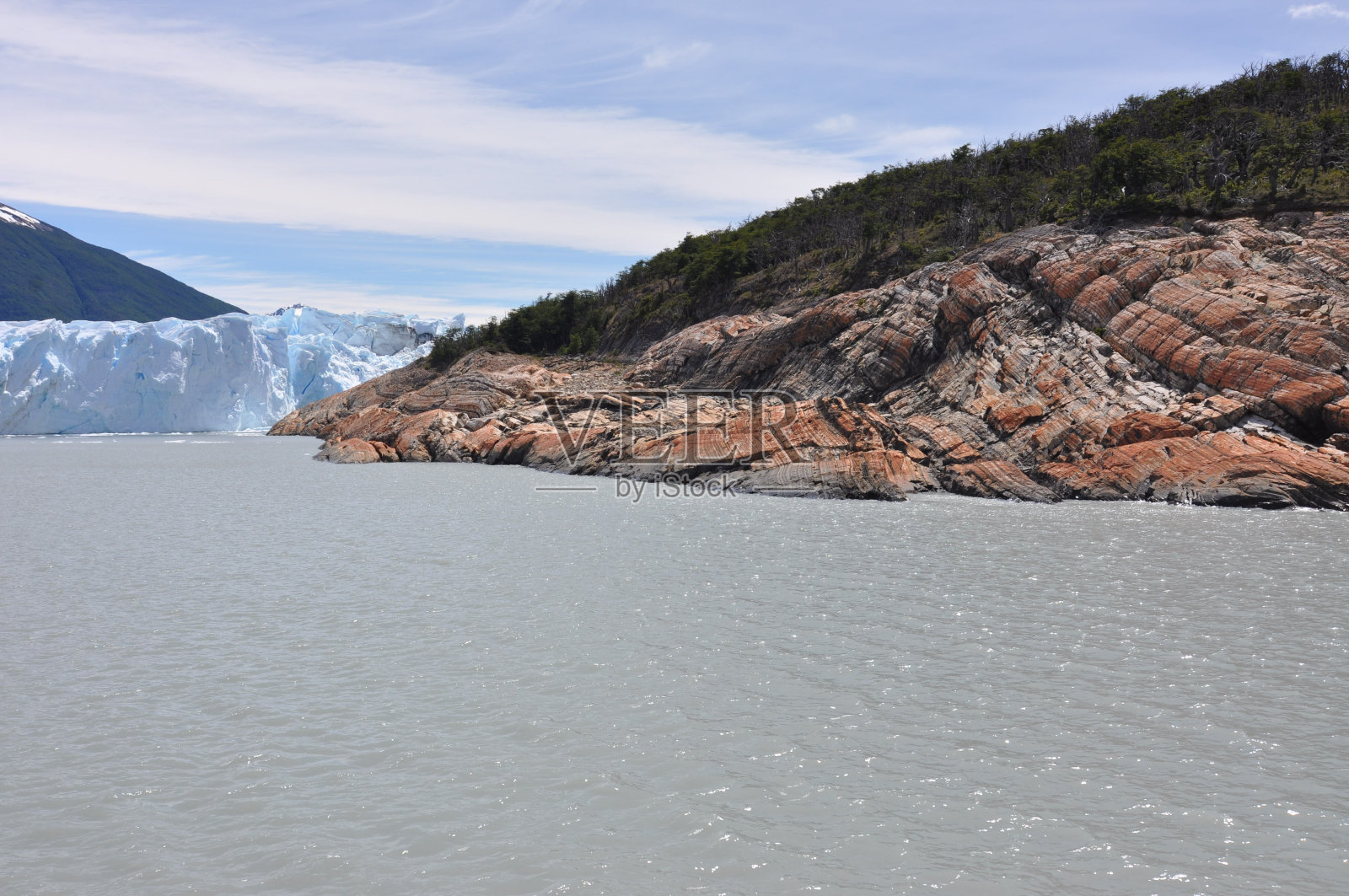 阿根廷巴塔哥尼亚的洛斯冰川国家公园。照片摄影图片