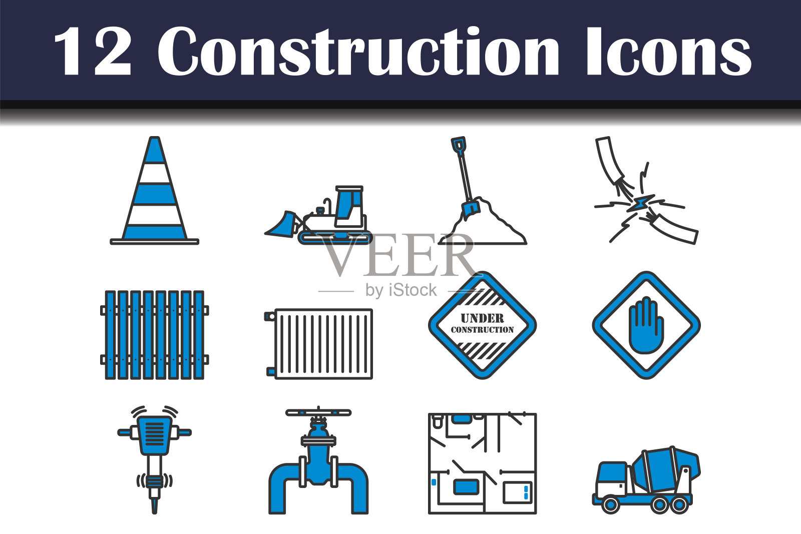 建筑图标设置图标素材