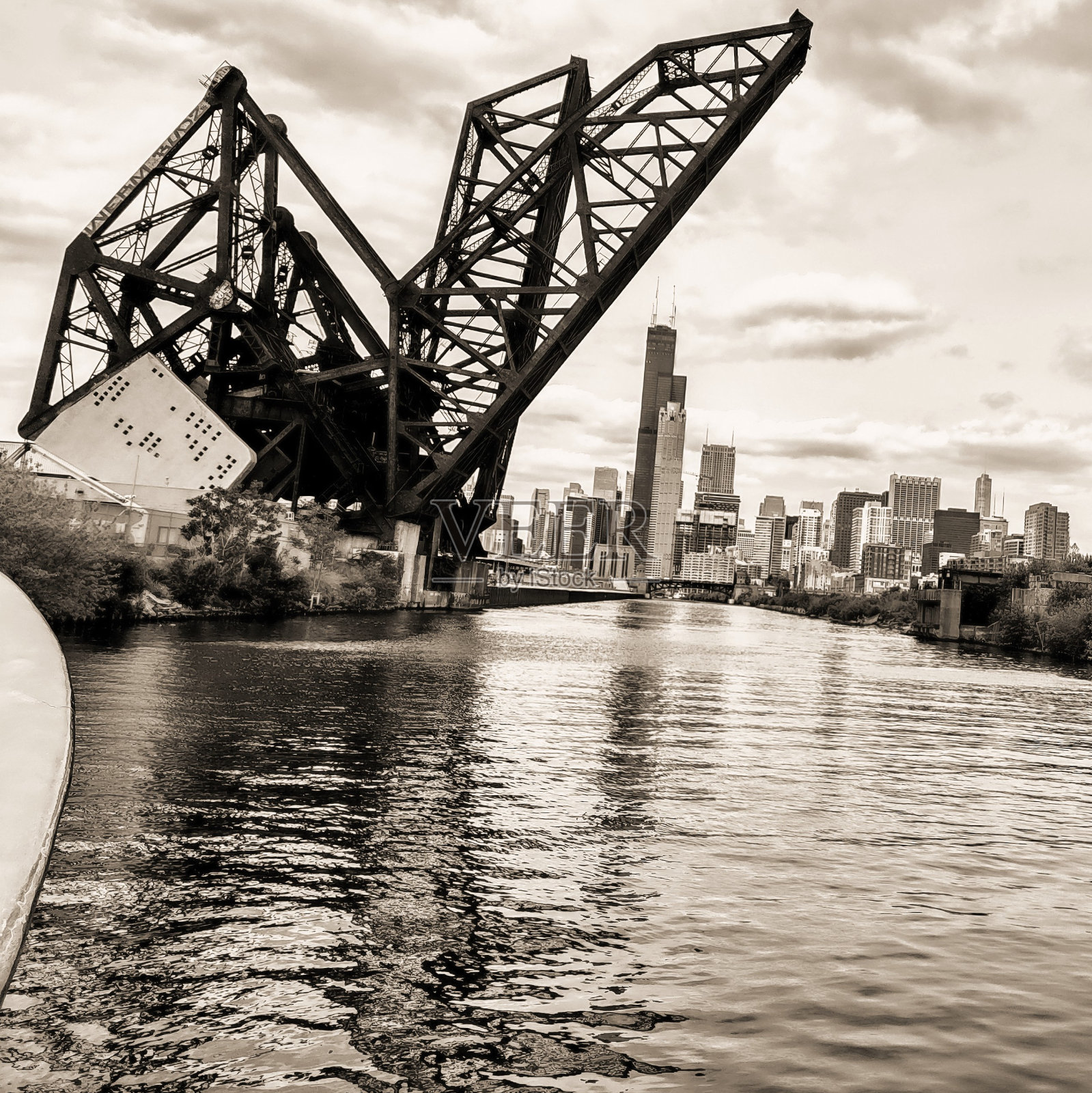 芝加哥桥照片摄影图片