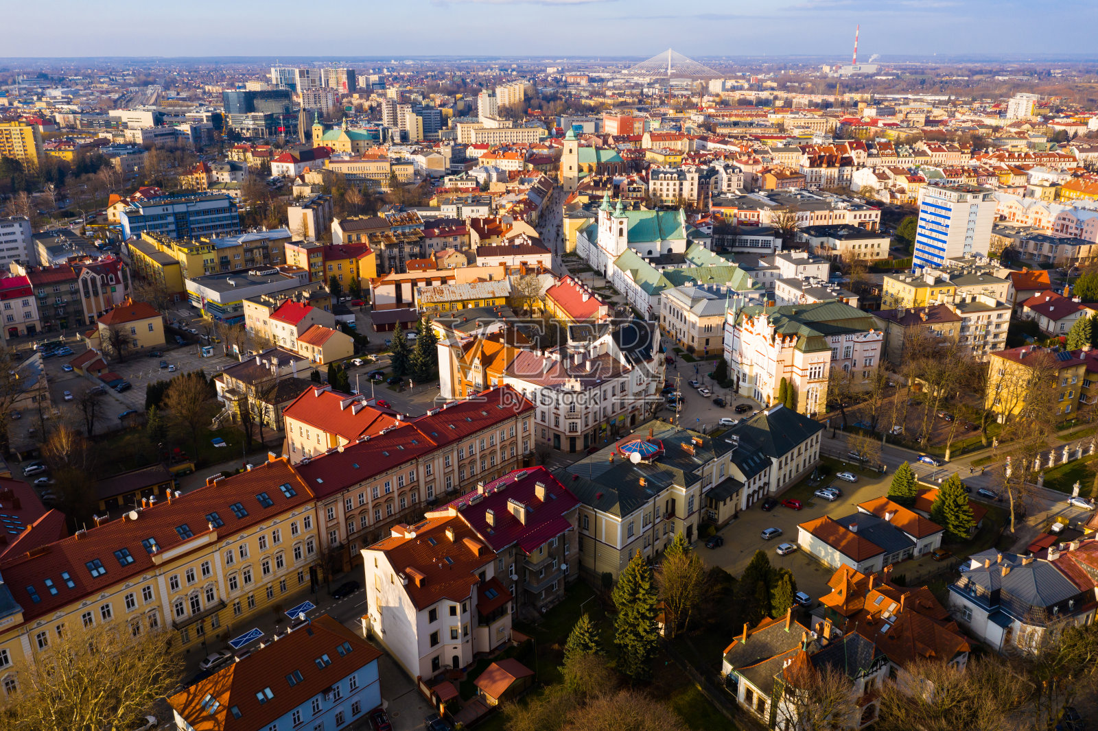 Rzeszow鸟瞰图照片摄影图片