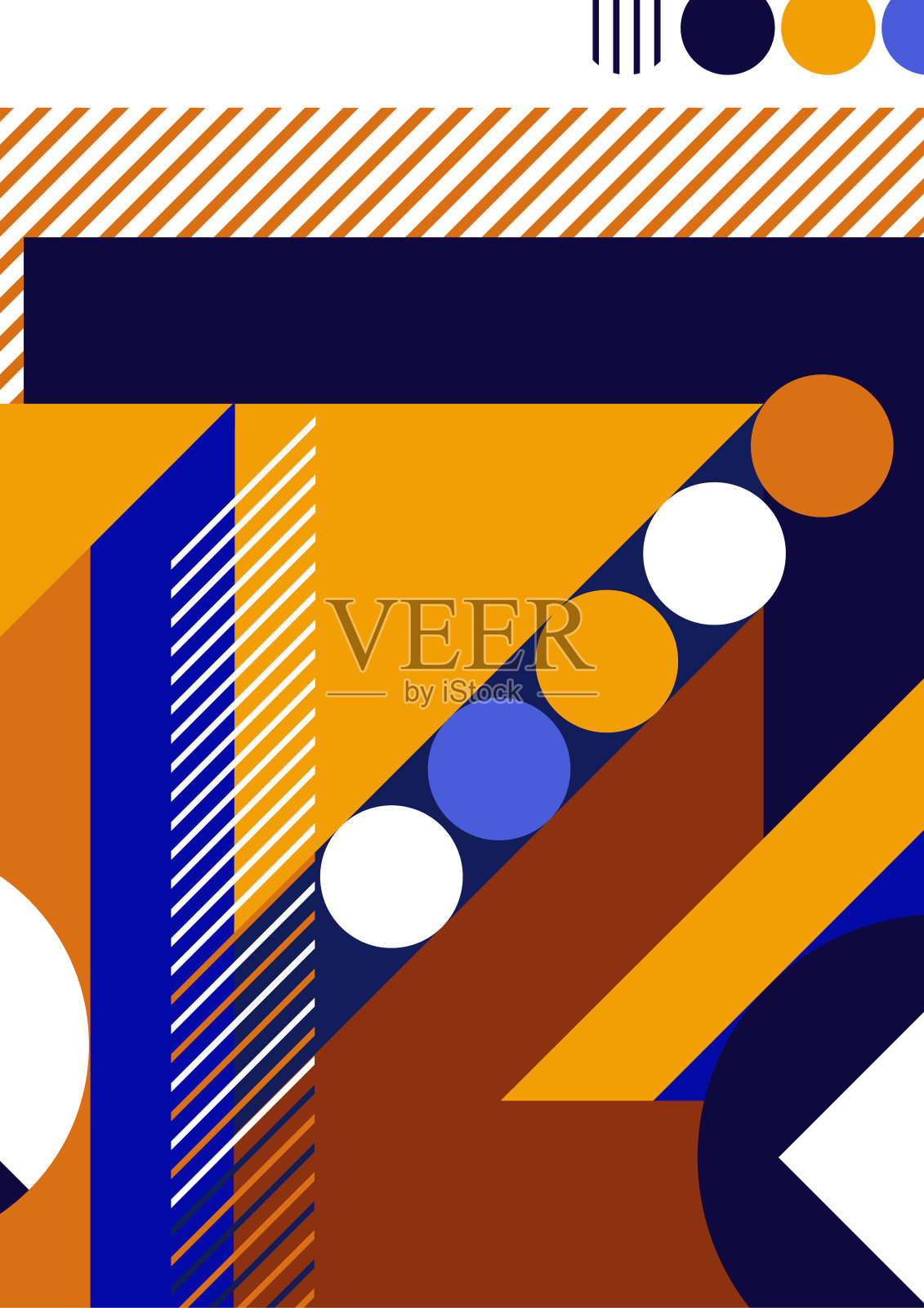 现代抽象小册子具有几何形状,圆形,正方形,线条。最小粗体建筑风格向量集与图形模板。设计模板素材