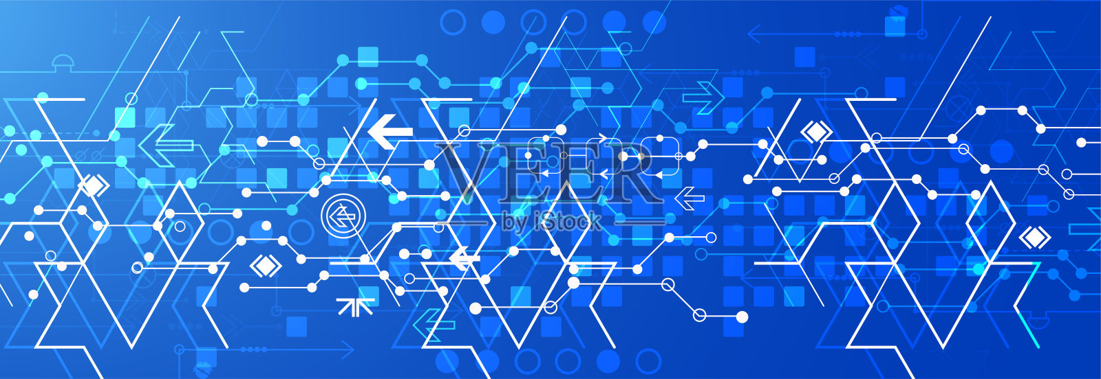 摘要技术和科学主题背景。使用数字代码的各种技术细节。矢量格式。插画图片素材