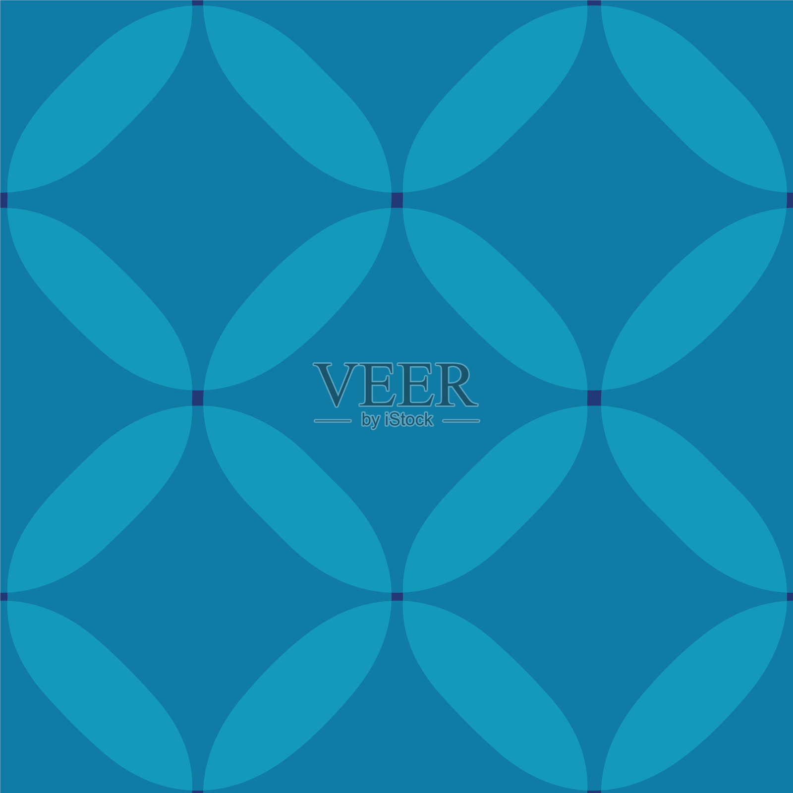 透明蓝绿色大圆点无缝重复插画图片素材