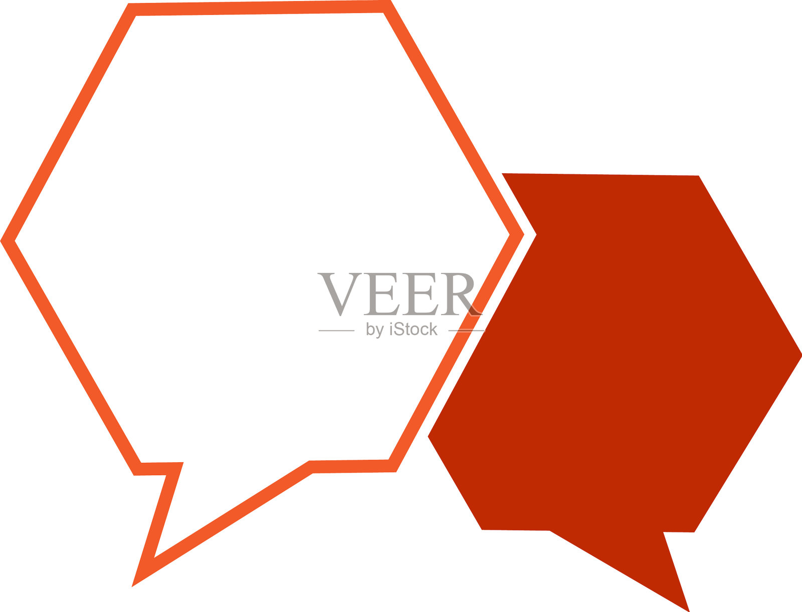 语音气泡图标标志设计插画图片素材