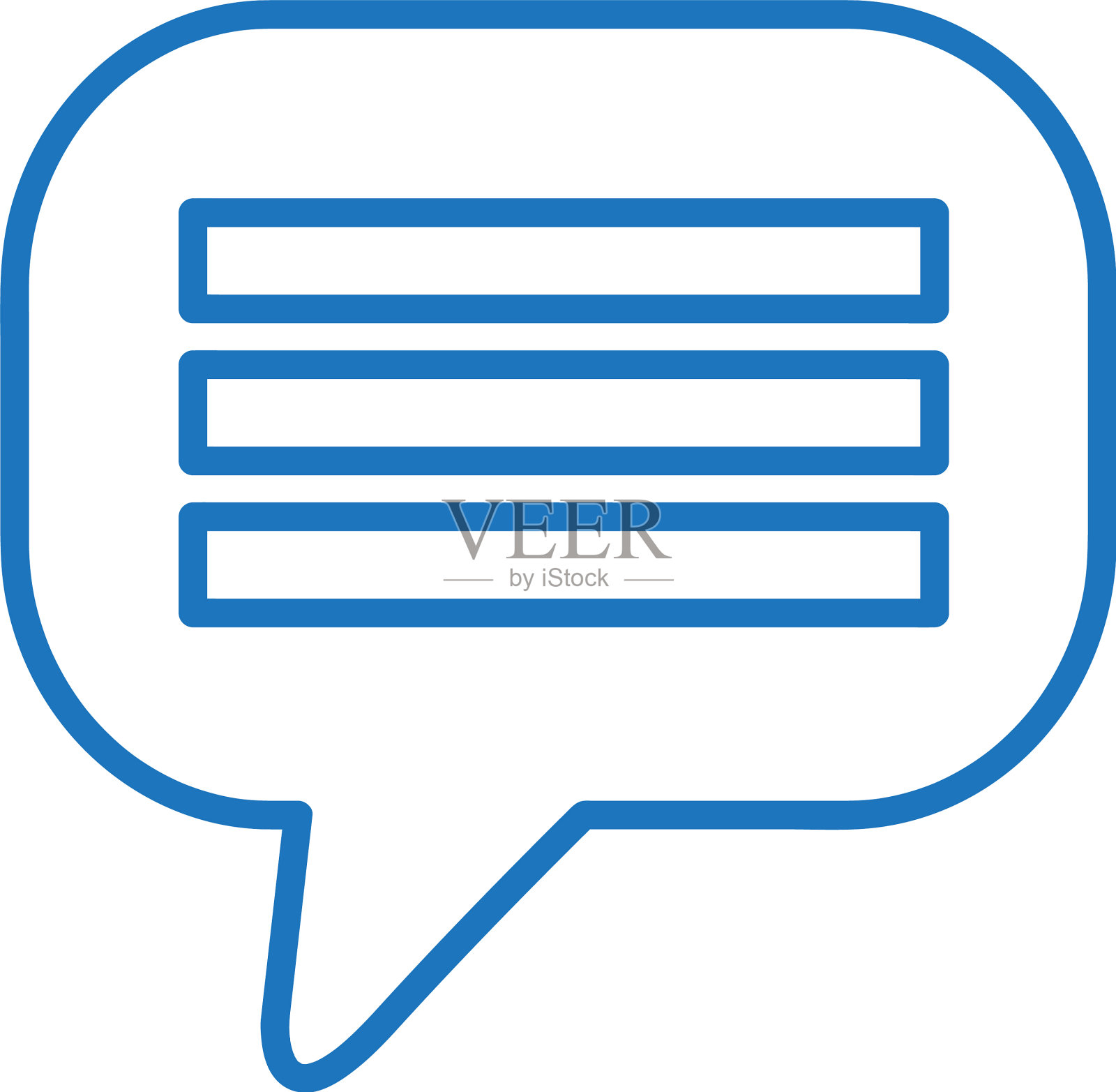 语音气泡图标标志设计插画图片素材