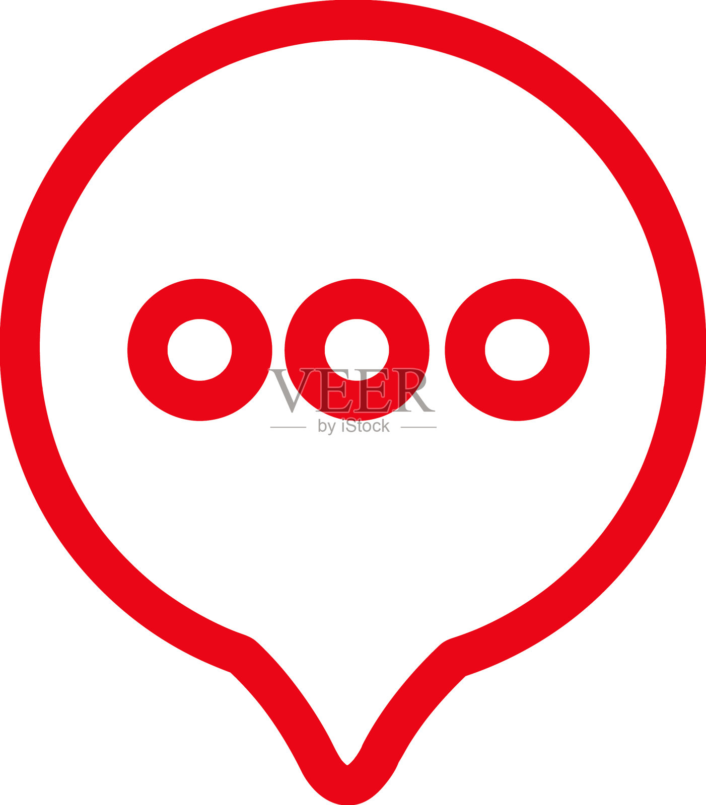 语音泡泡聊天图标标志设计插画图片素材