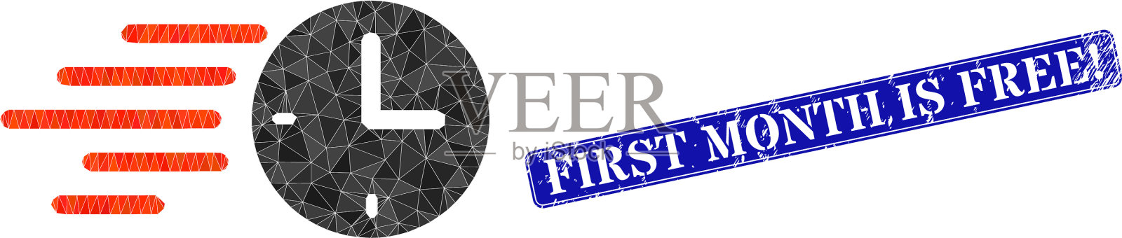 遇险第一个月随时间免费水印插画图片素材