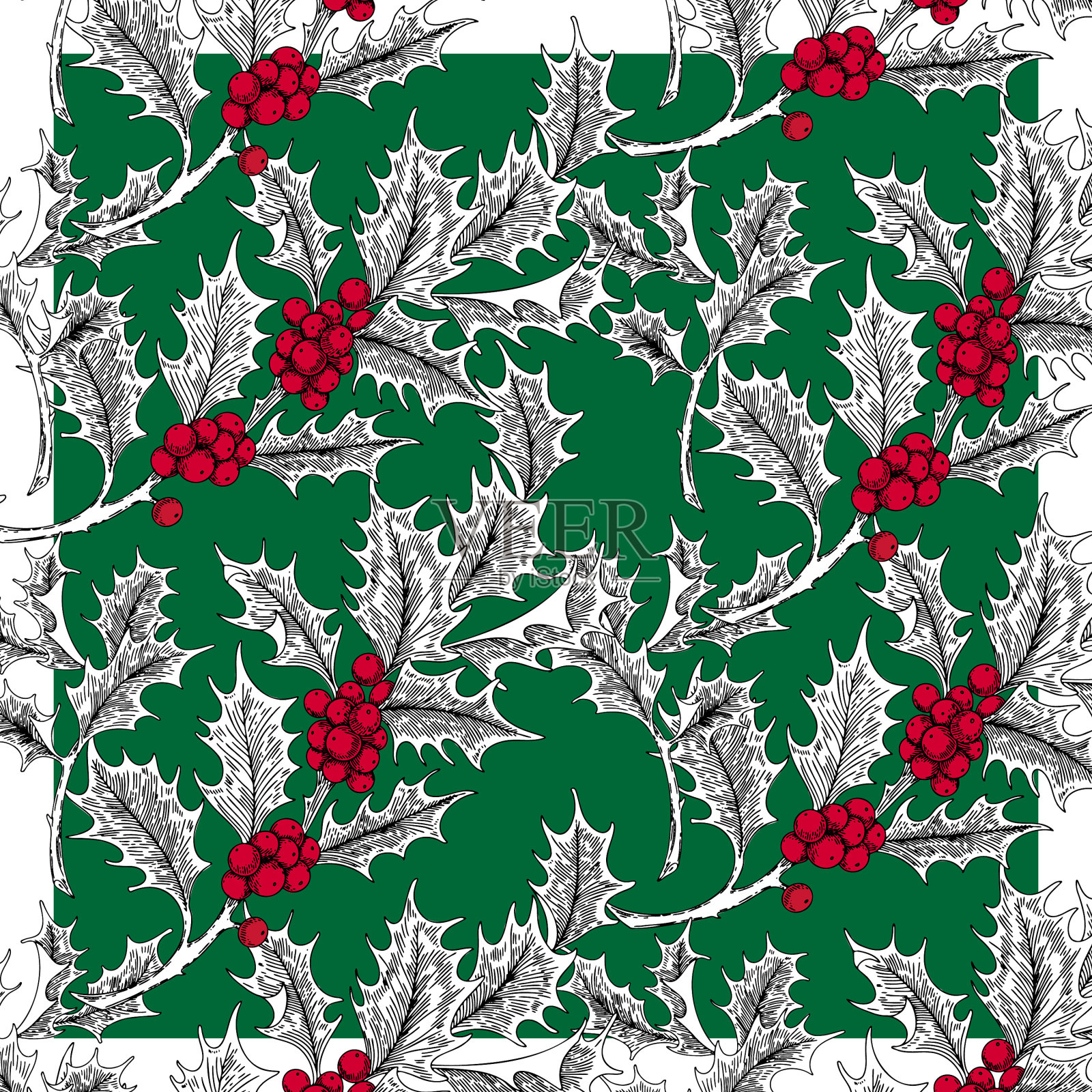 圣诞节的模式插画图片素材