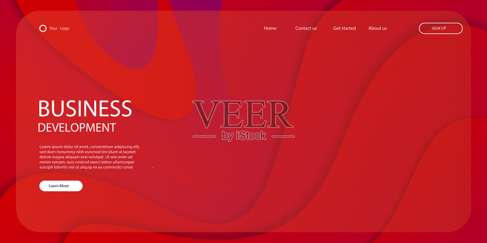 登陆页面模板抽象现代背景设计模板素材