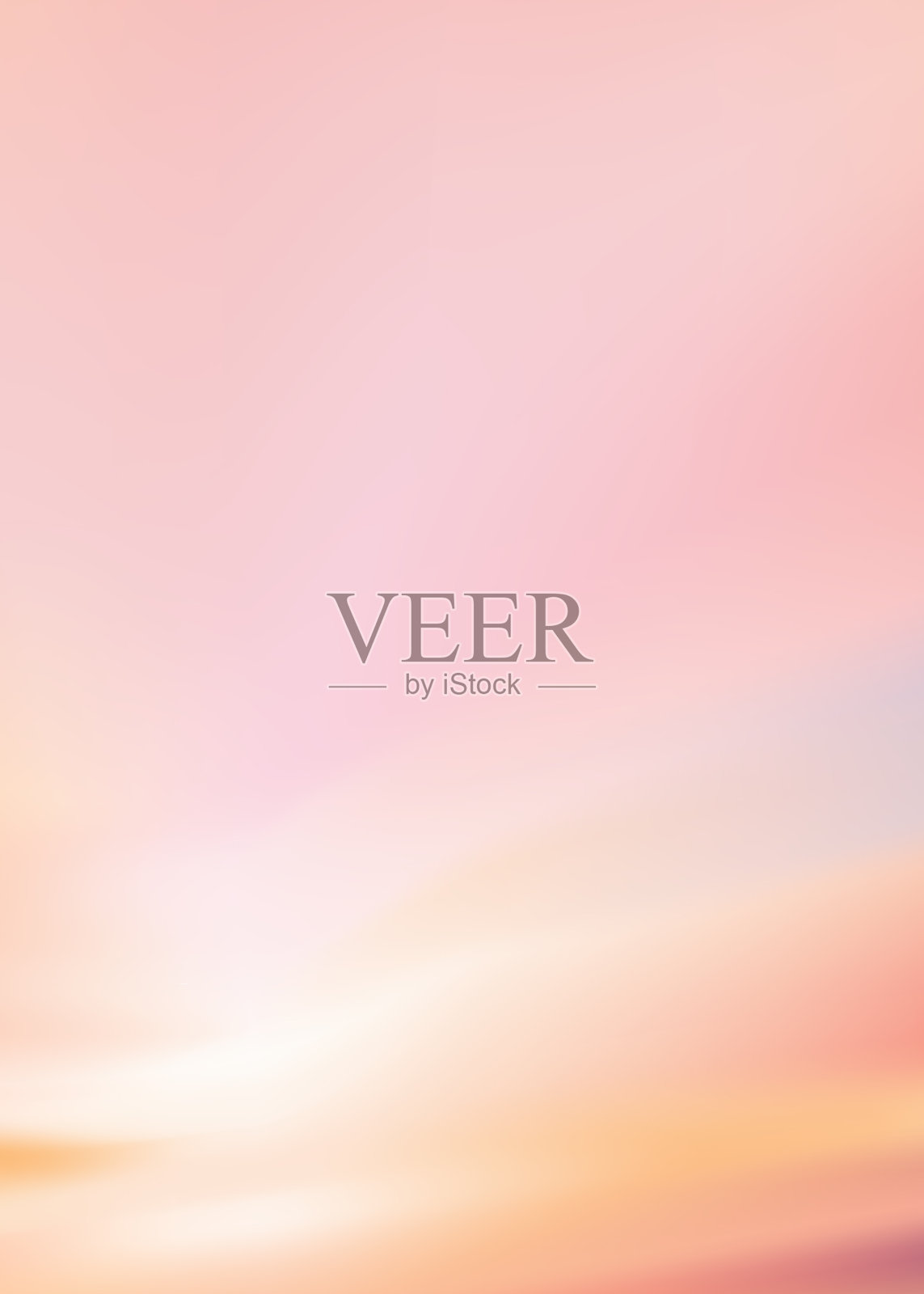 垂直彩色尘埃天空与云在粉彩插画图片素材