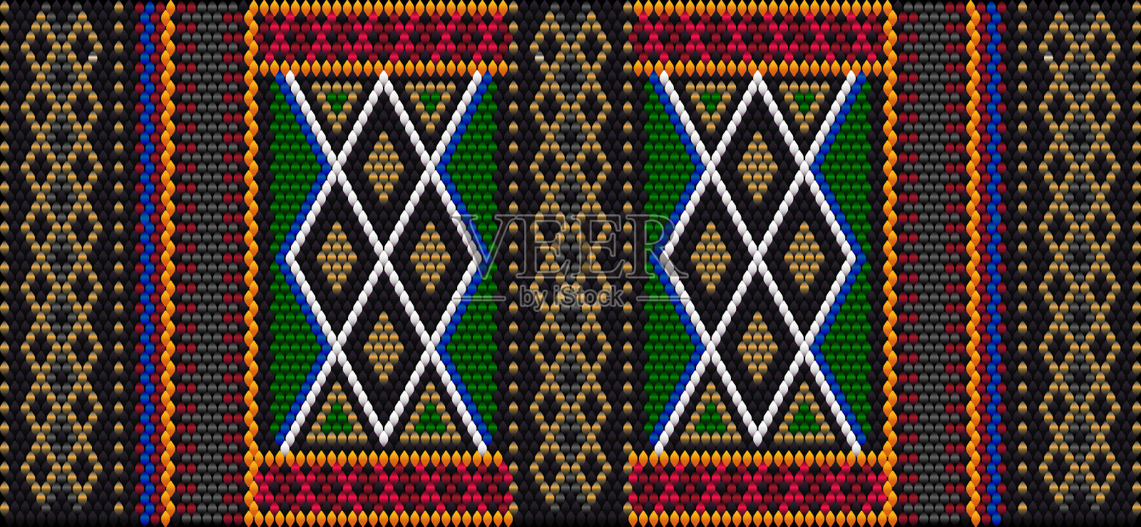 民间装饰民族图案民族刺绣插画图片素材