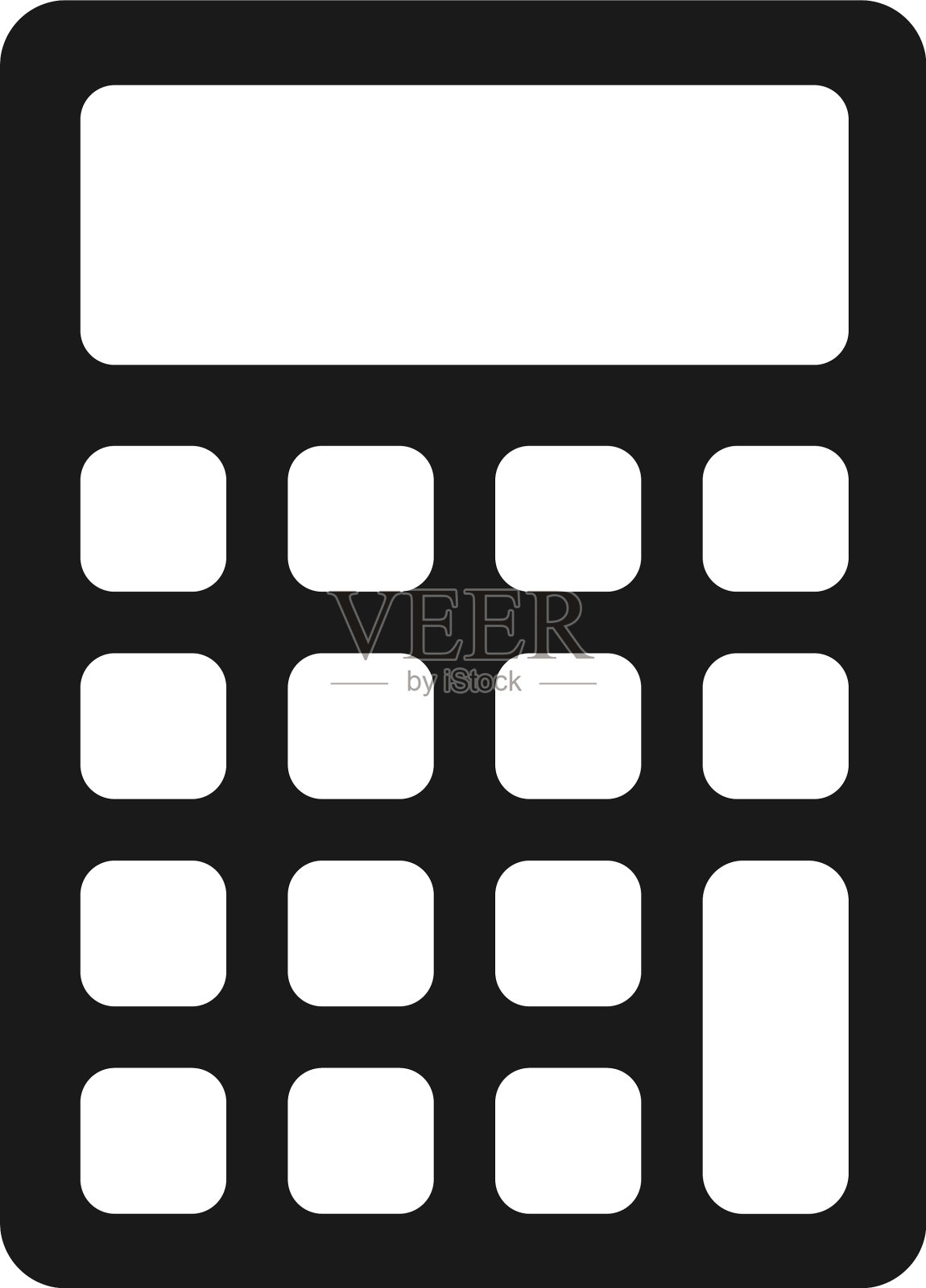 计算器图标计算器符号的平面设计元素图片