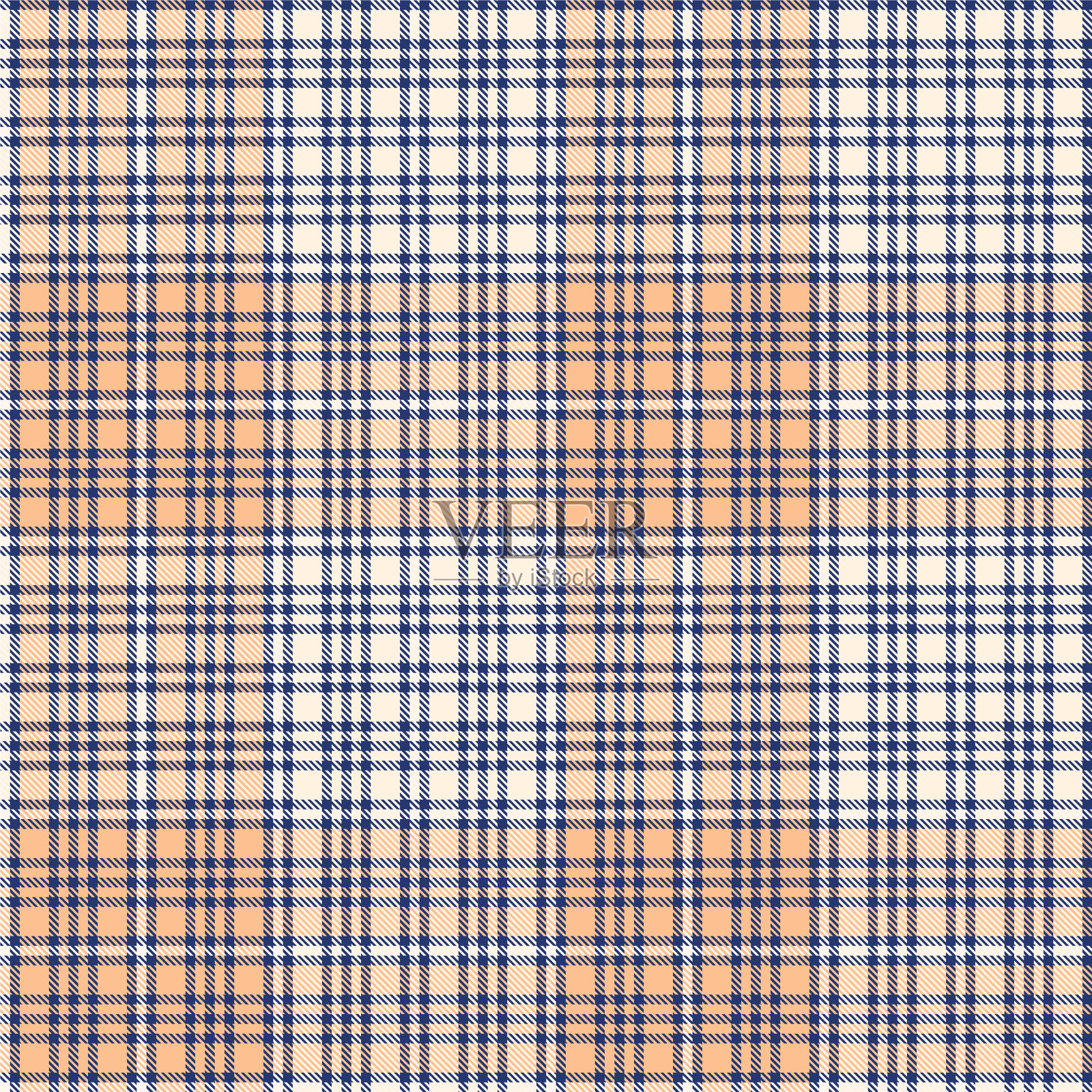 橙色暗纹格纹无缝图案插画图片素材