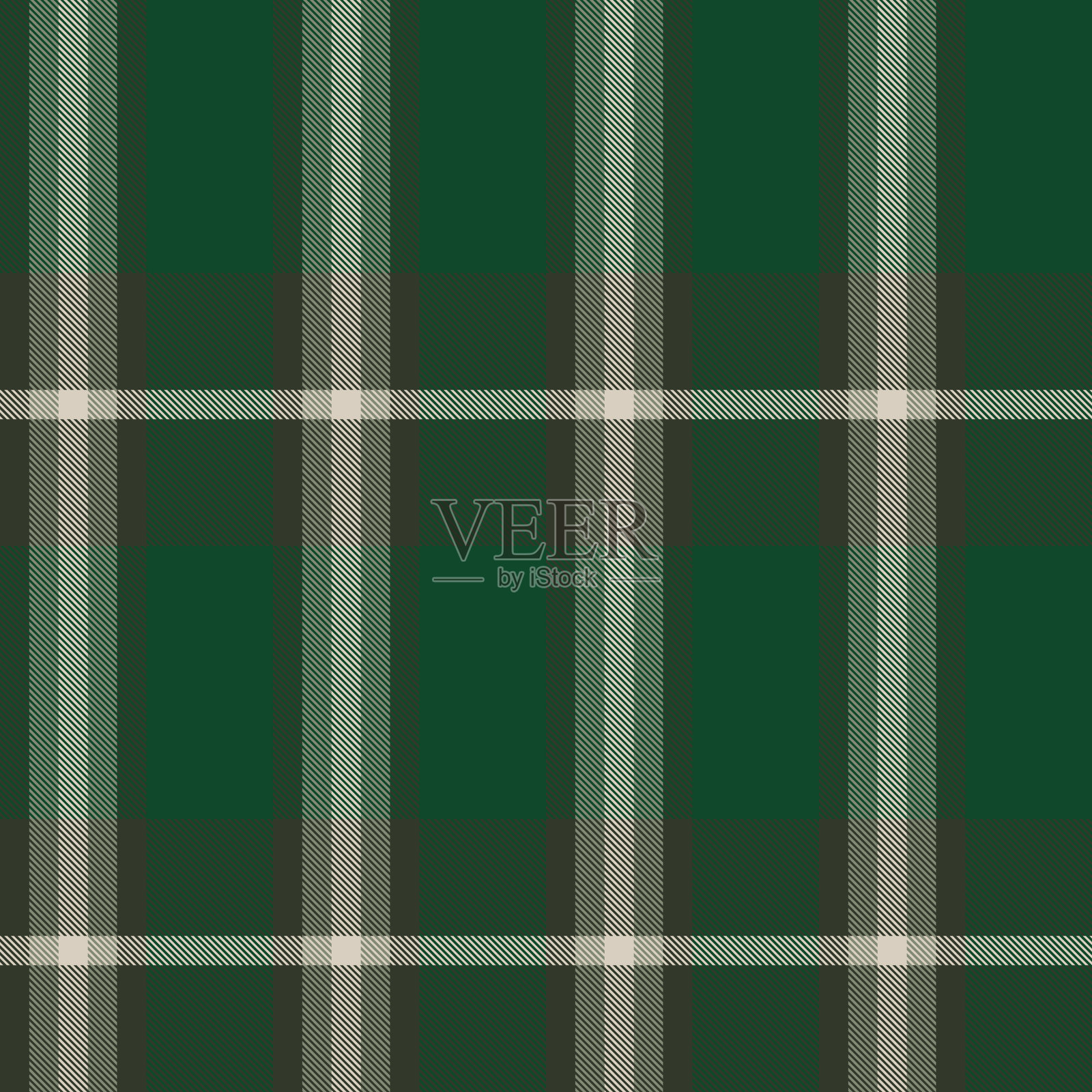 绿色灰色格纹无缝图案插画图片素材