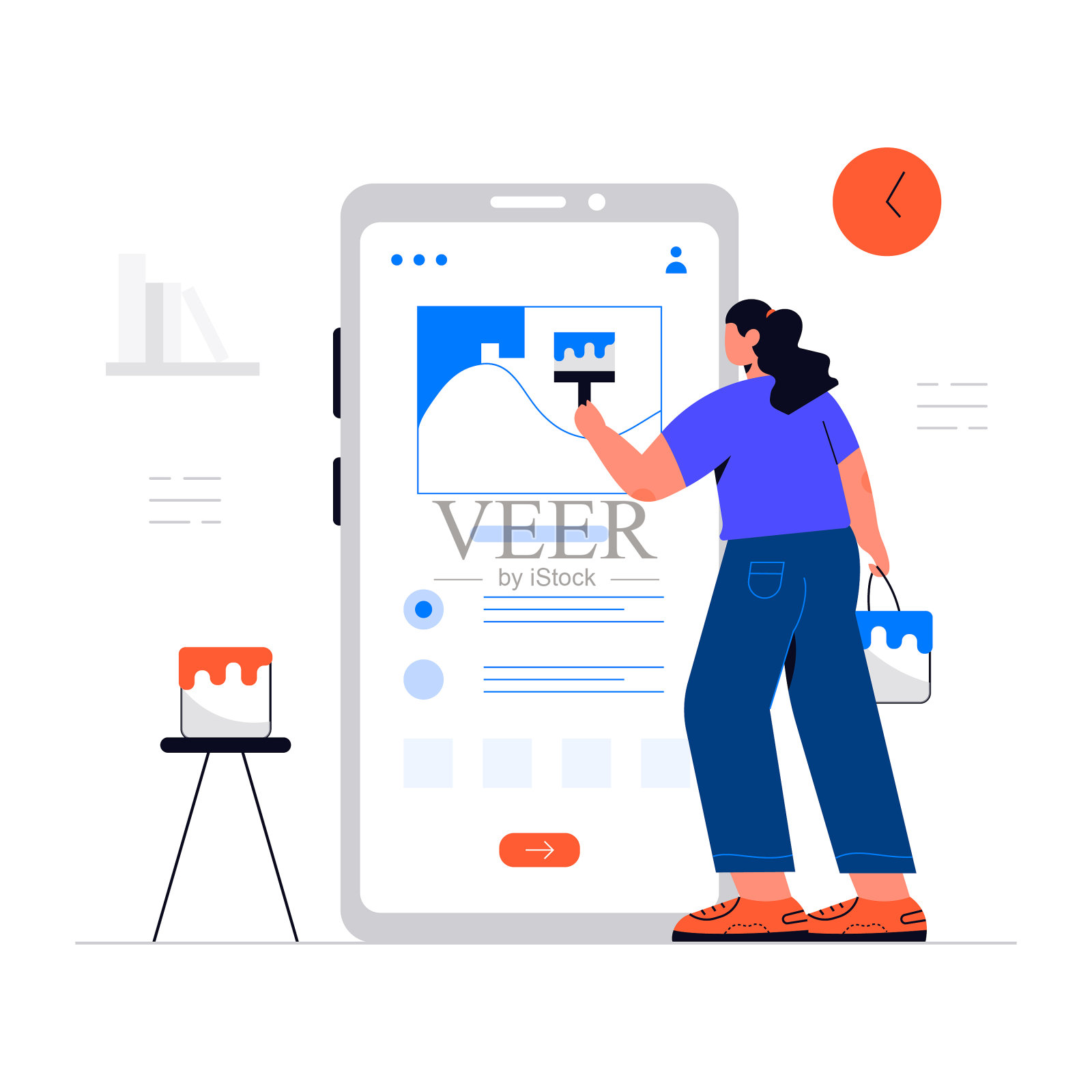 网站部门的程序员和美术人员设计元素图片