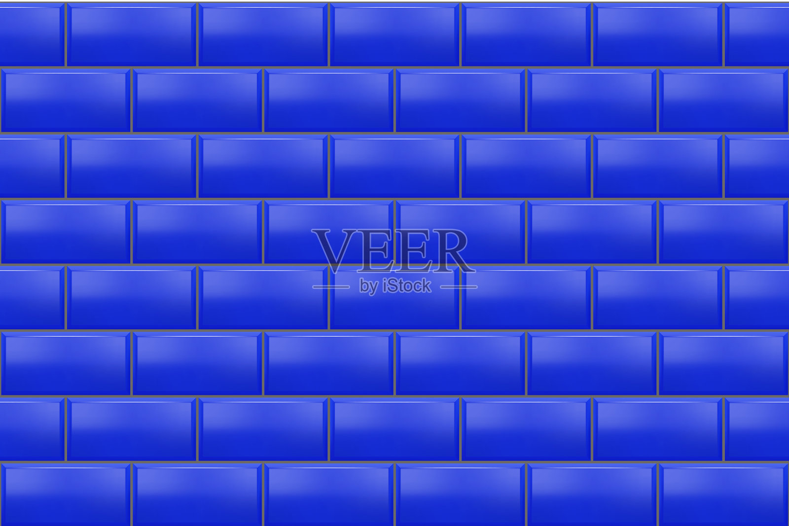 地铁砖图案青色无缝砖插画图片素材