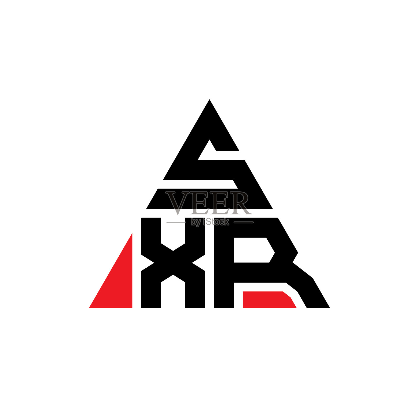 SXR三角形字母标志设计用三角形插画图片素材