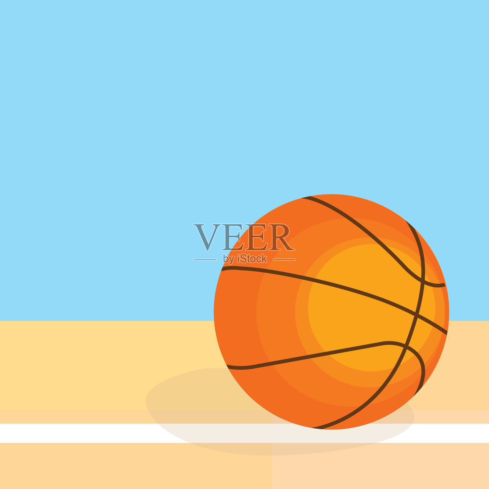 篮球的海报插画图片素材
