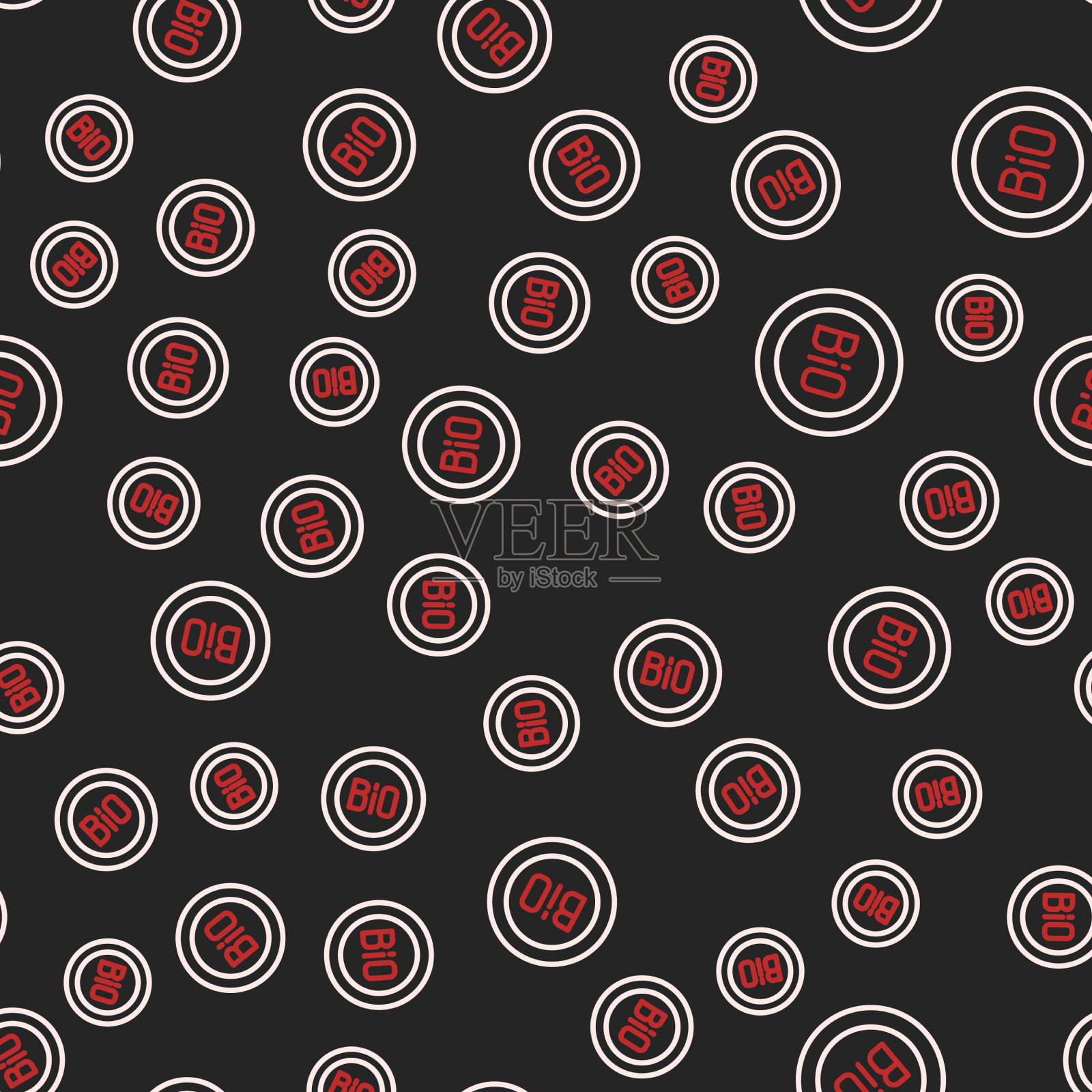 行横幅标签标签生物绿色标志插画图片素材