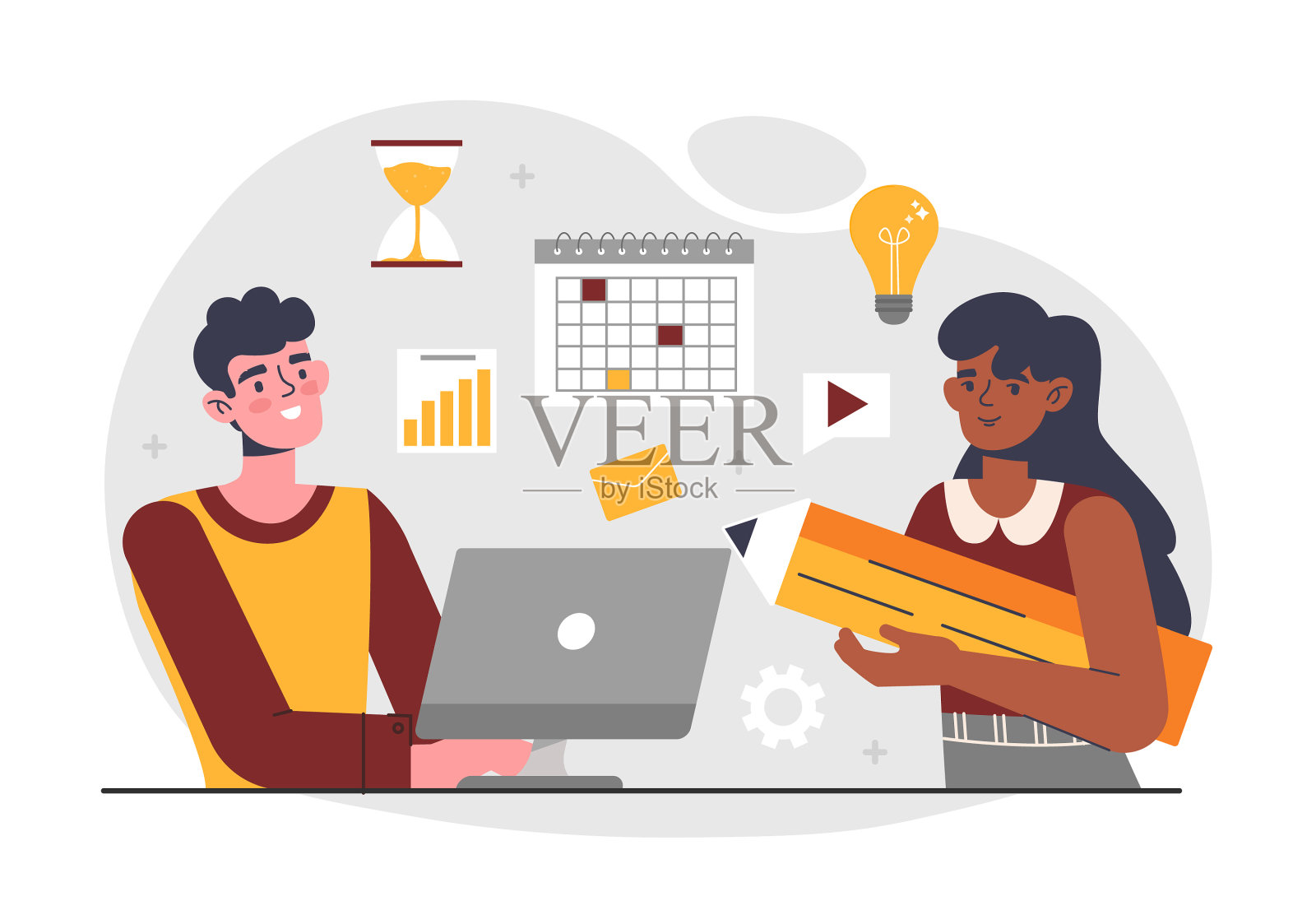 管理的概念设计元素图片