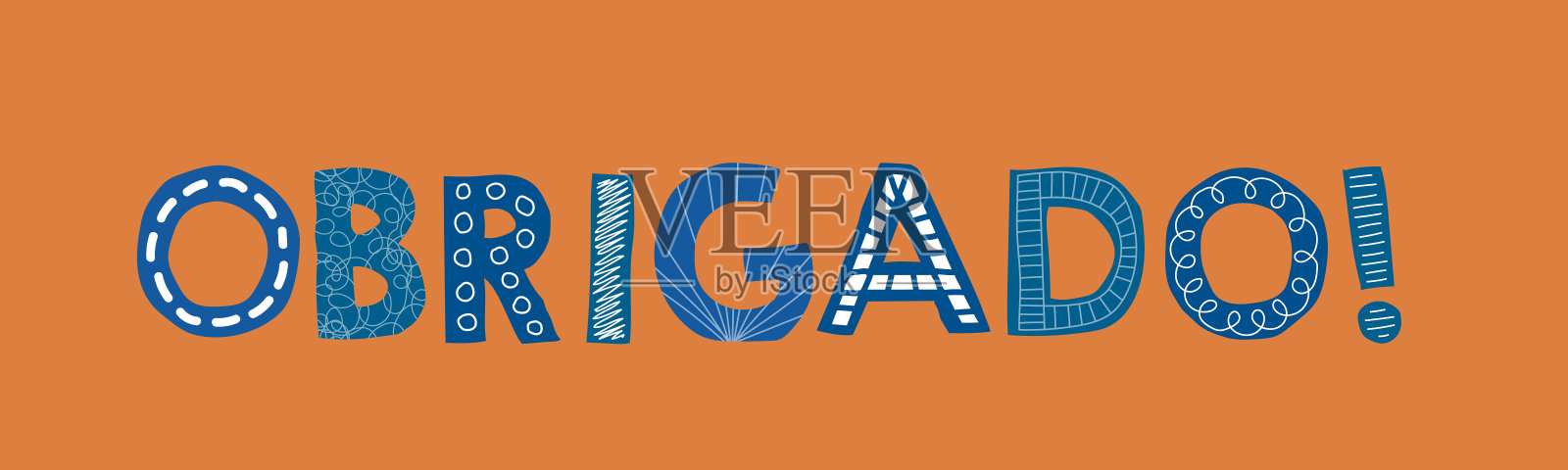 用葡萄牙语谢谢你。翻译-谢谢插画图片素材