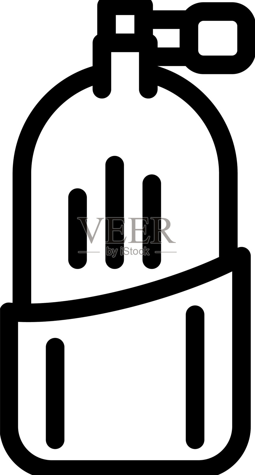 氧气瓶线图标图标素材