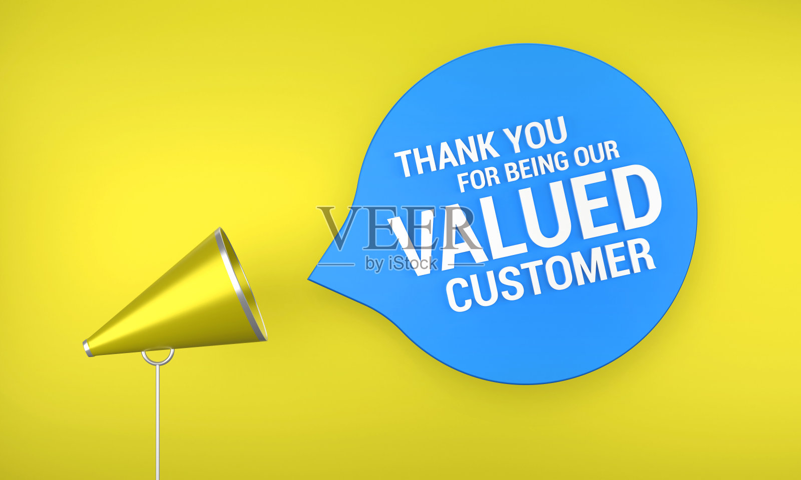 扩音器和商业客户信息的语音泡沫。照片摄影图片