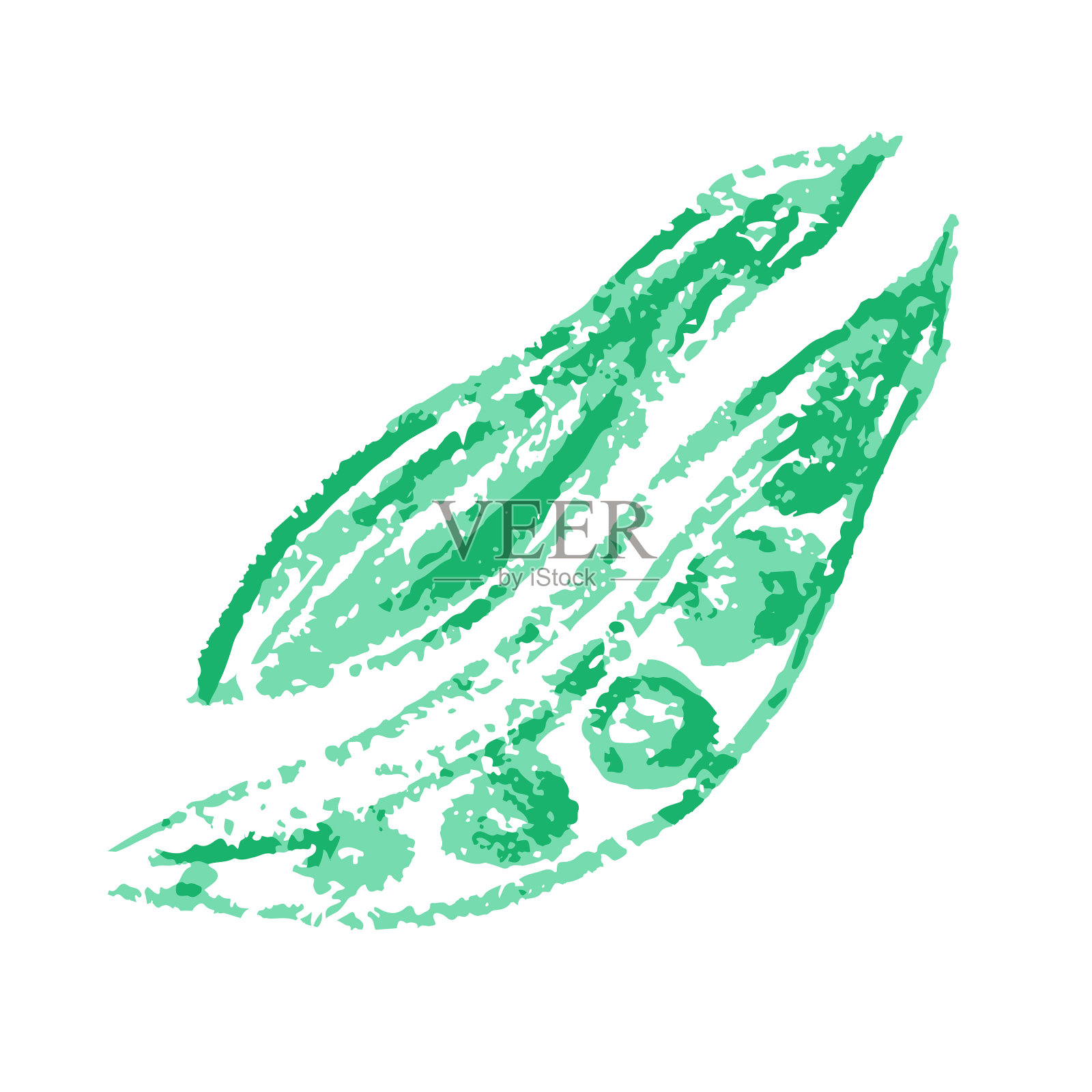 图标在手绘风格的蜡笔画设计元素图片