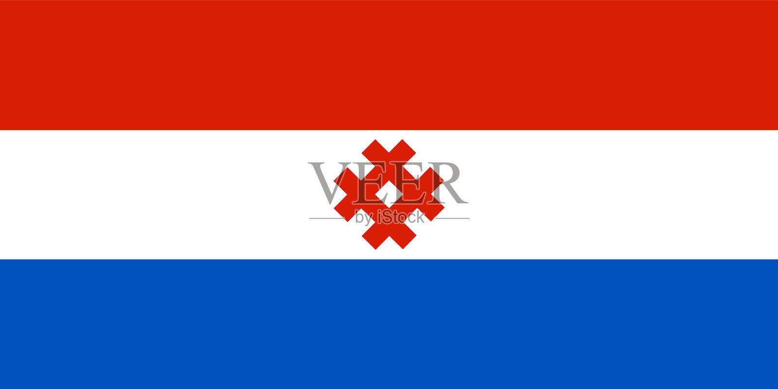 komi的国旗是autonomus okrug插画图片素材