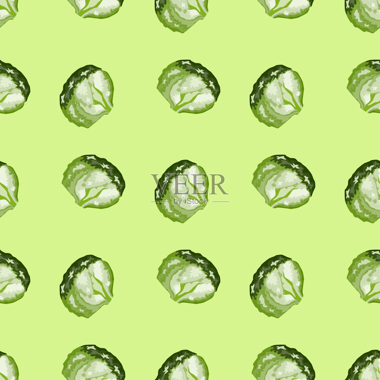 无缝模式冰山沙拉粉彩插画图片素材