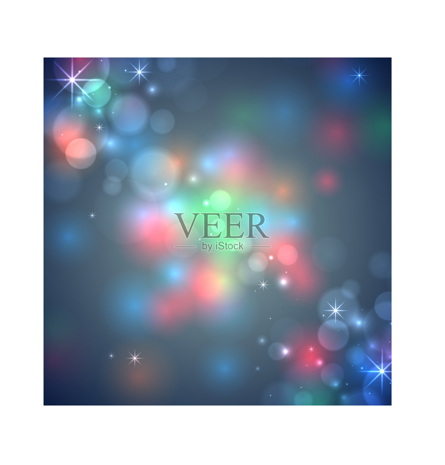 精彩缤纷的节日背景设计插画图片素材