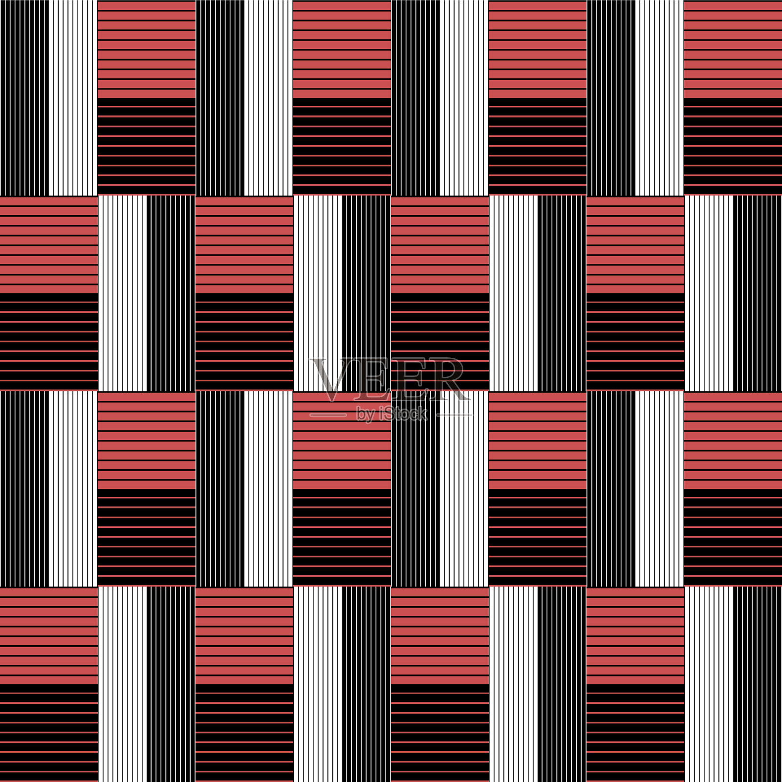 白色、黑色和红色的长方形插画图片素材