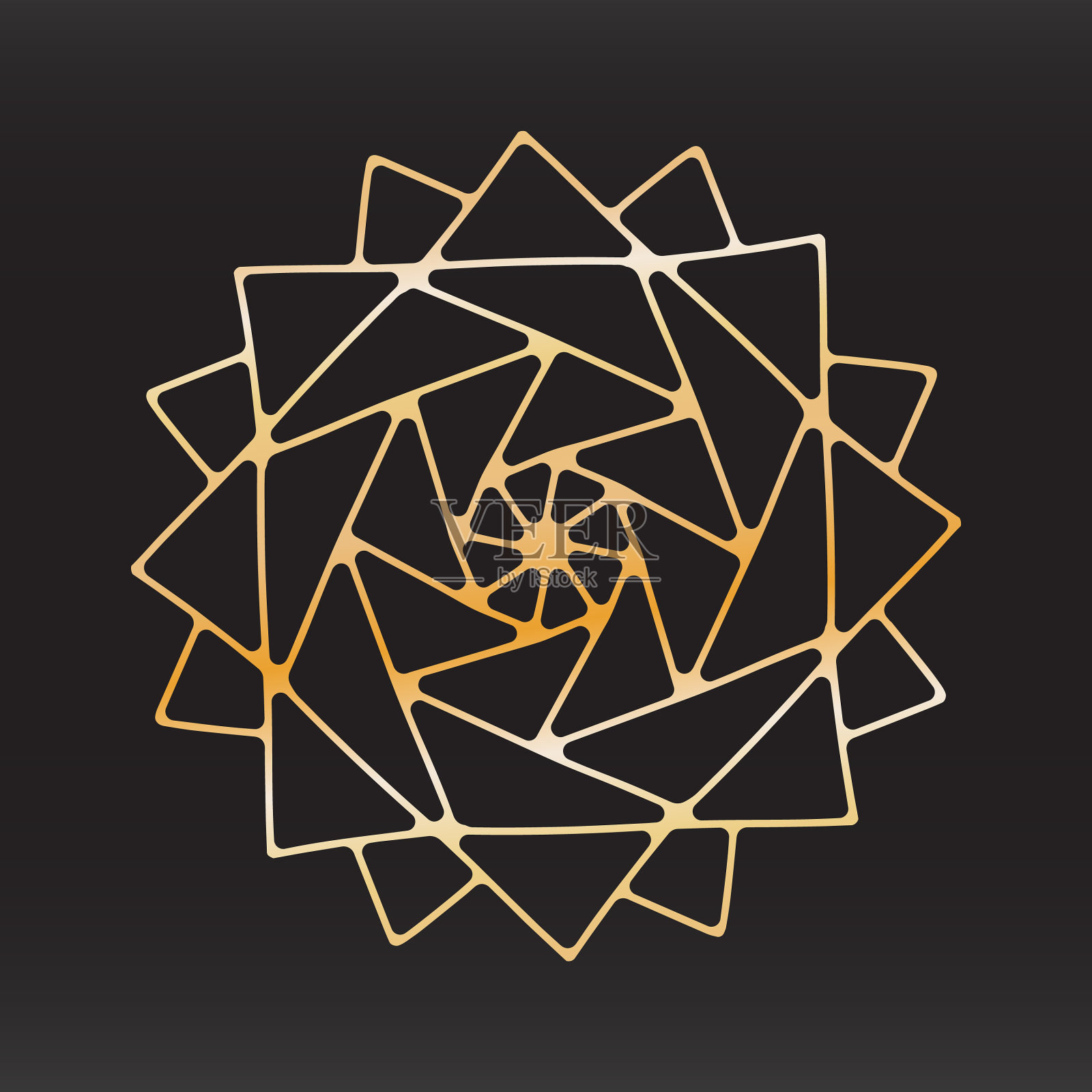 独特的雪花圣诞设计小册子插画图片素材