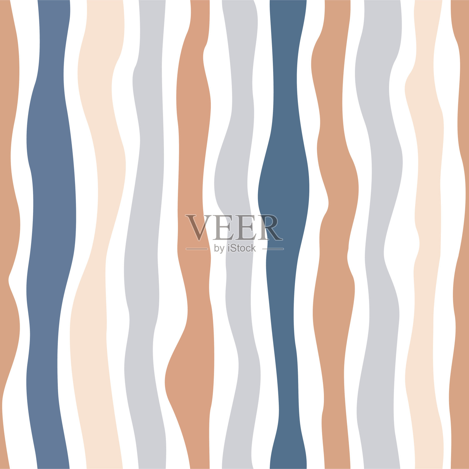 条纹矢量无缝模式。当代拼贴无缝背景。彩色条纹织物设计。插画图片素材