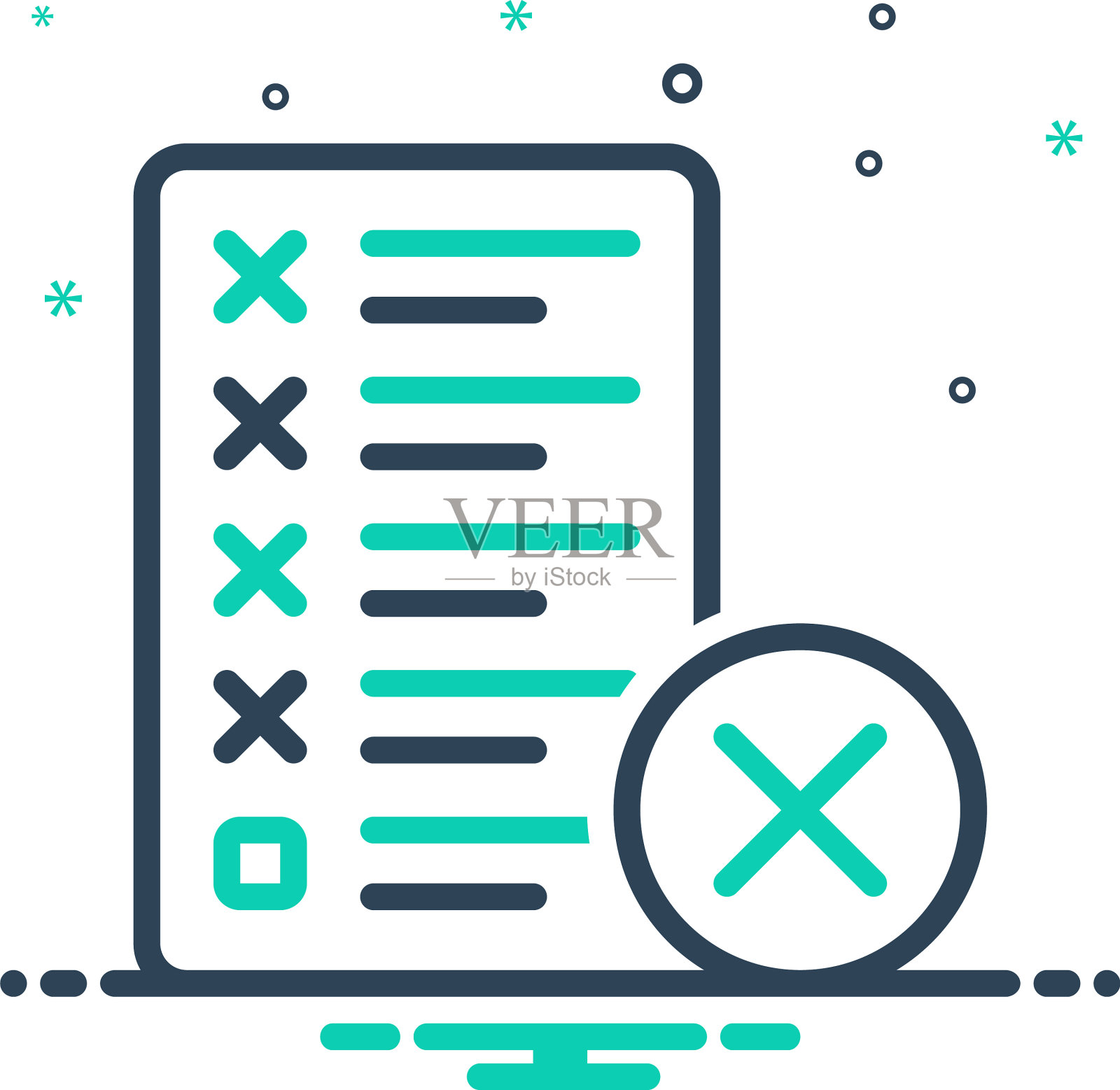 错误插画图片素材