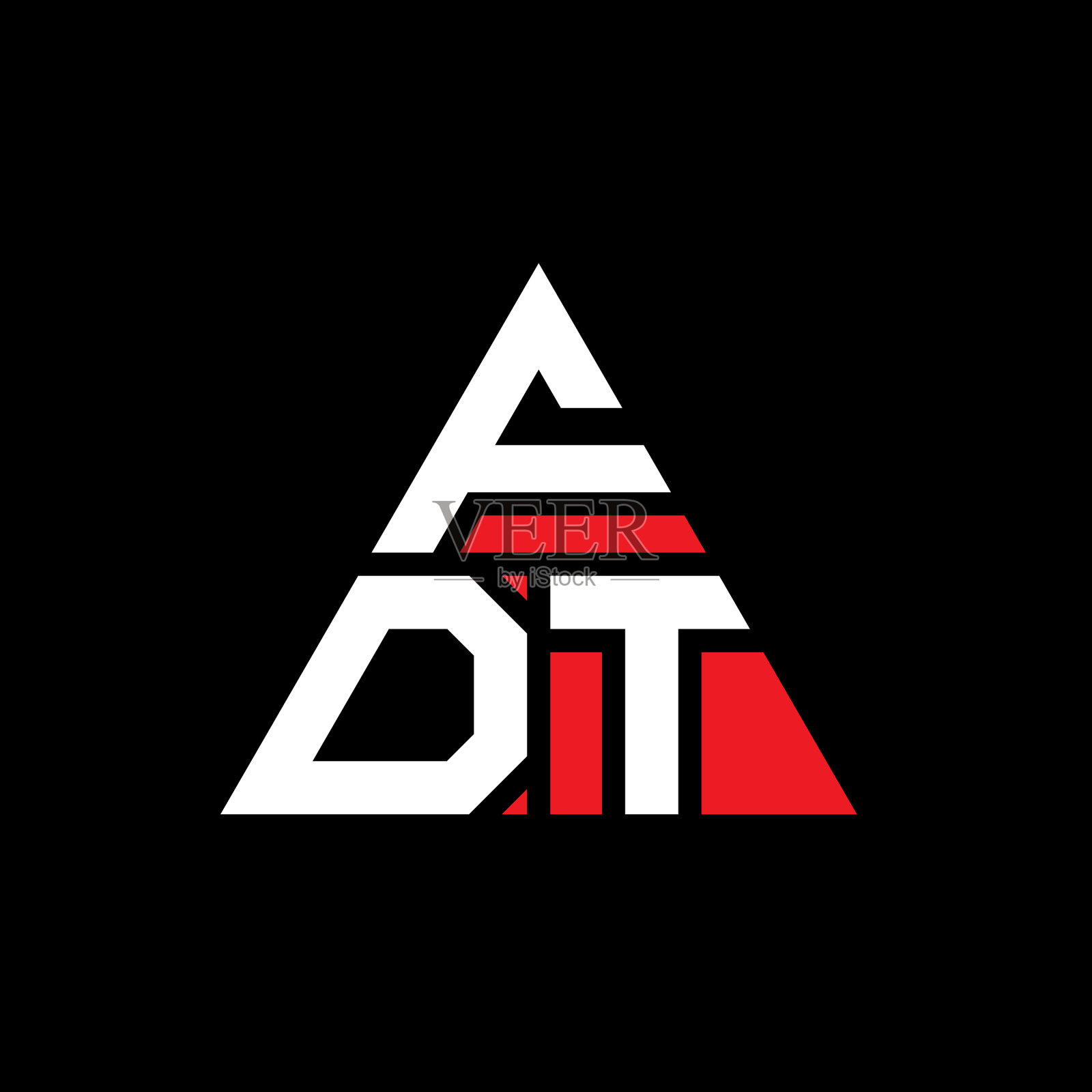 FDT三角形字母标志设计用三角形插画图片素材
